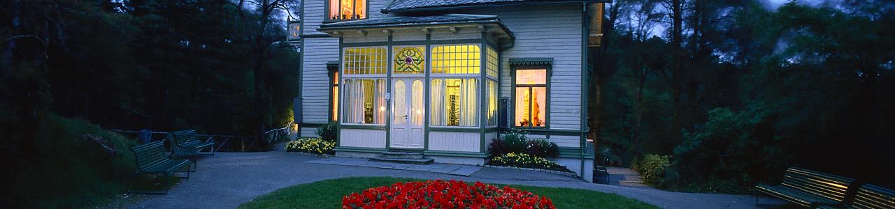 Edvard Grieg's Villa at Edvard Grieg Museum Troldhaugen (photo by Oddleiv Apneset/ Bergen Tourist Board).